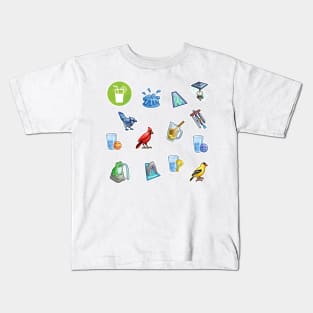 Sims 4 Backyard stuff Icon Pack Kids T-Shirt
